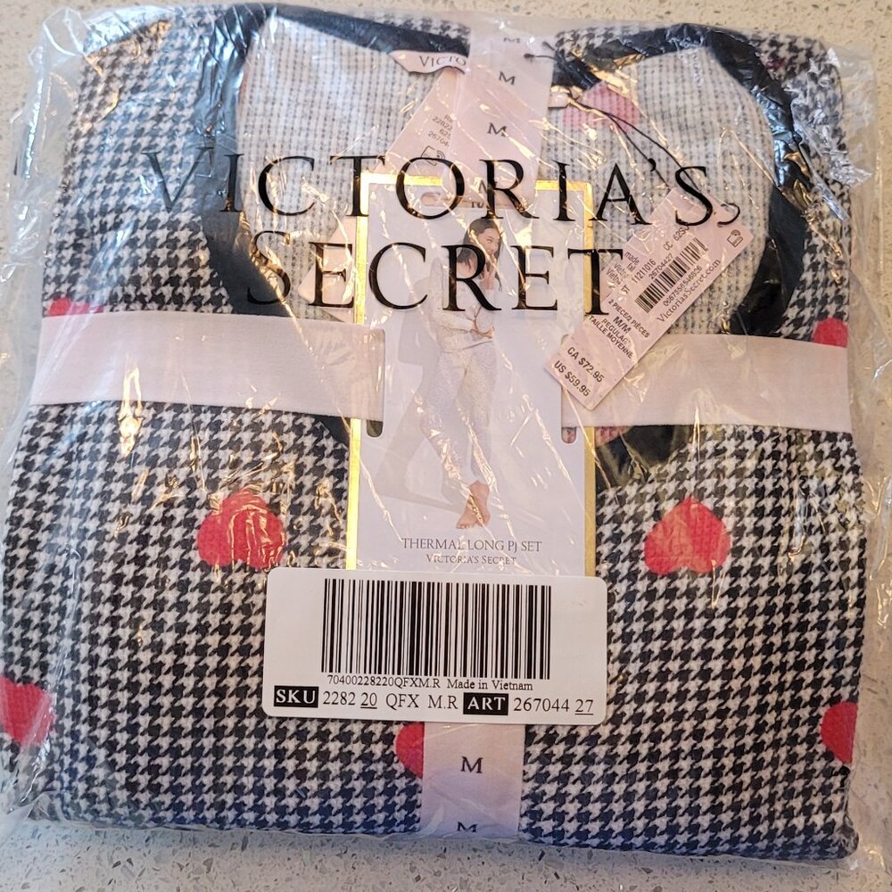Victoria's Secret Heart and Herringbone Lounge Wear-M-Brand New!